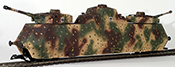 REI Models REI225045  German Armored Panzer Rail Car #225045 with Dual Mark IV Turret